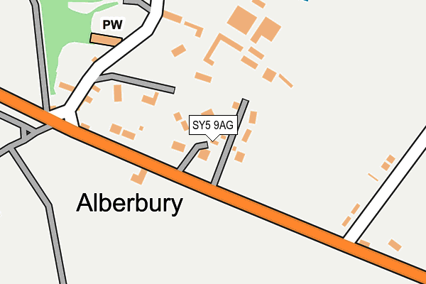 SY5 9AG map - OS OpenMap – Local (Ordnance Survey)