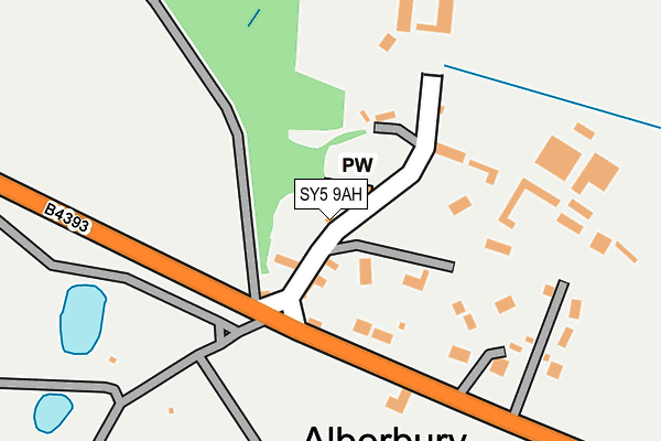 SY5 9AH map - OS OpenMap – Local (Ordnance Survey)