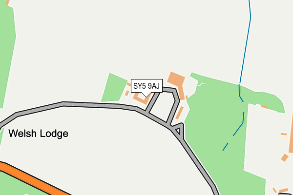 SY5 9AJ map - OS OpenMap – Local (Ordnance Survey)