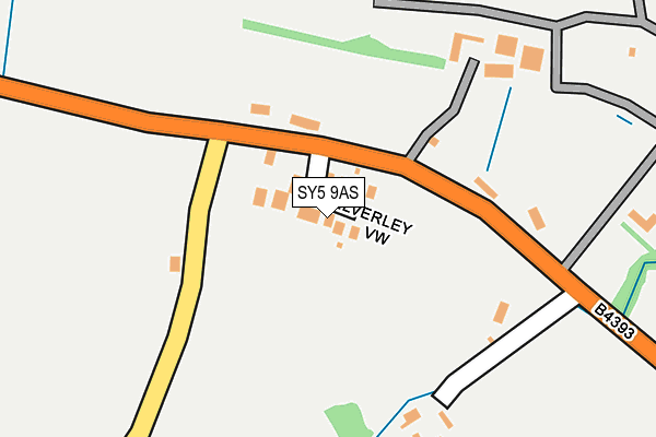 SY5 9AS map - OS OpenMap – Local (Ordnance Survey)