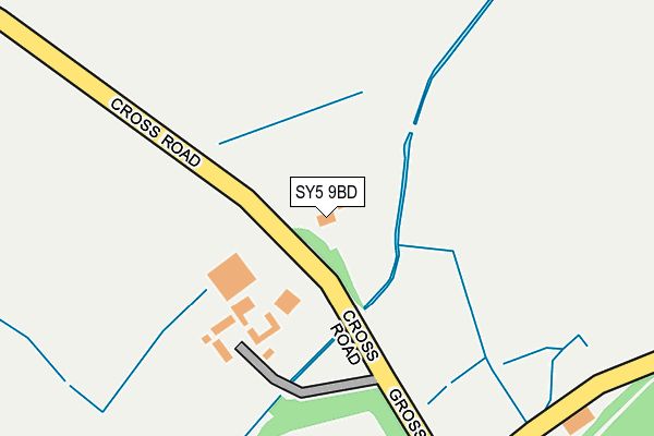 SY5 9BD map - OS OpenMap – Local (Ordnance Survey)