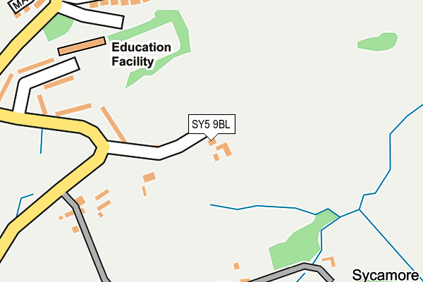 SY5 9BL map - OS OpenMap – Local (Ordnance Survey)
