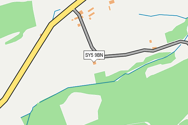 SY5 9BN map - OS OpenMap – Local (Ordnance Survey)