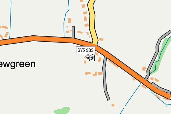 SY5 9BS map - OS OpenMap – Local (Ordnance Survey)