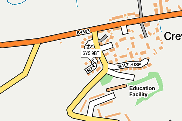 SY5 9BT map - OS OpenMap – Local (Ordnance Survey)