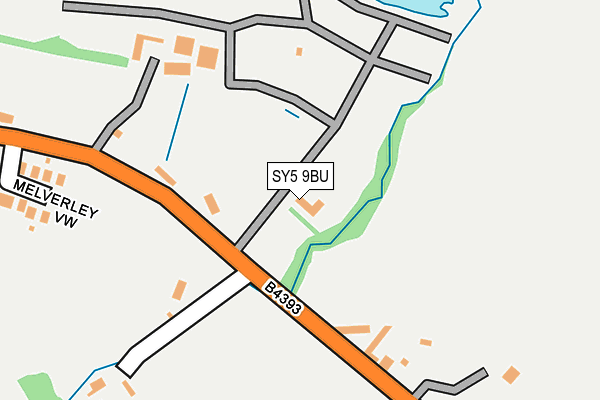 SY5 9BU map - OS OpenMap – Local (Ordnance Survey)