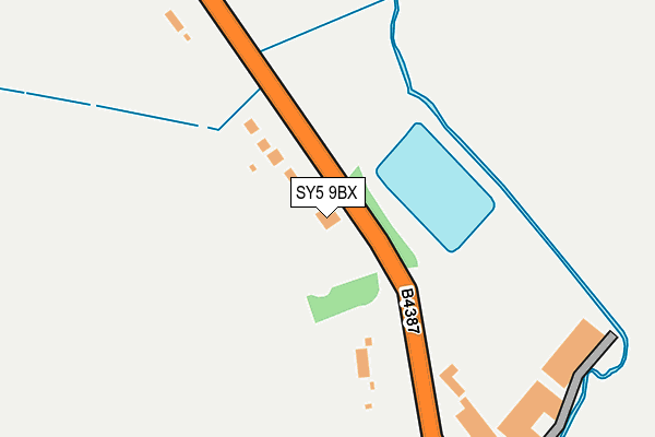 SY5 9BX map - OS OpenMap – Local (Ordnance Survey)