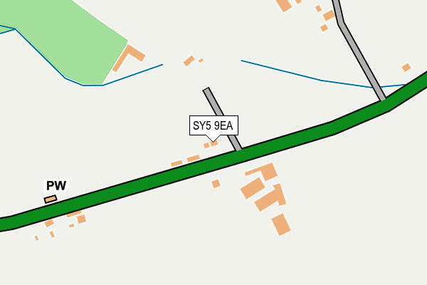 SY5 9EA map - OS OpenMap – Local (Ordnance Survey)