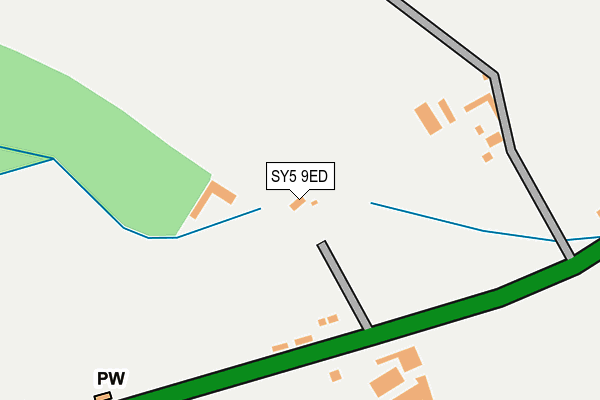 SY5 9ED map - OS OpenMap – Local (Ordnance Survey)