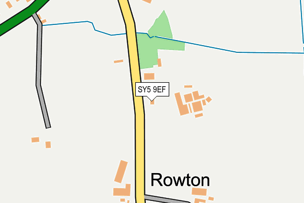 SY5 9EF map - OS OpenMap – Local (Ordnance Survey)