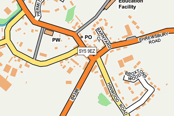 SY5 9EZ map - OS OpenMap – Local (Ordnance Survey)