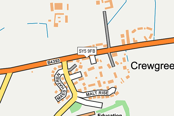 SY5 9FB map - OS OpenMap – Local (Ordnance Survey)