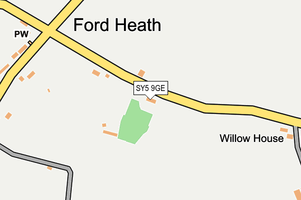 SY5 9GE map - OS OpenMap – Local (Ordnance Survey)