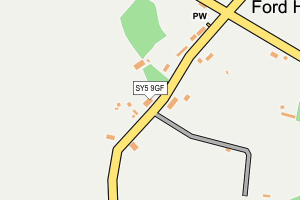 SY5 9GF map - OS OpenMap – Local (Ordnance Survey)