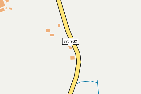 SY5 9GX map - OS OpenMap – Local (Ordnance Survey)