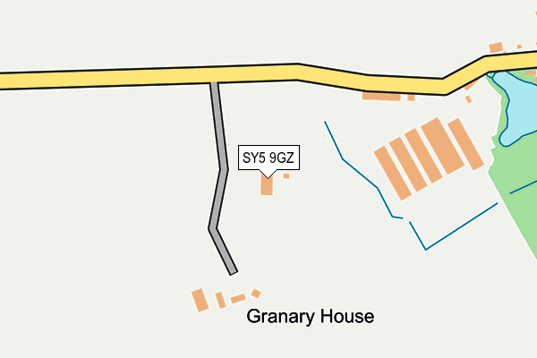SY5 9GZ map - OS OpenMap – Local (Ordnance Survey)
