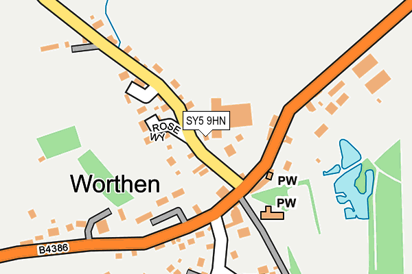 SY5 9HN map - OS OpenMap – Local (Ordnance Survey)