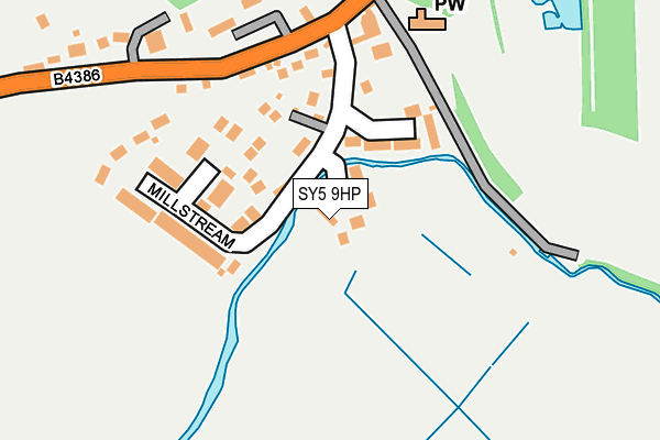 SY5 9HP map - OS OpenMap – Local (Ordnance Survey)