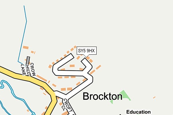 SY5 9HX map - OS OpenMap – Local (Ordnance Survey)