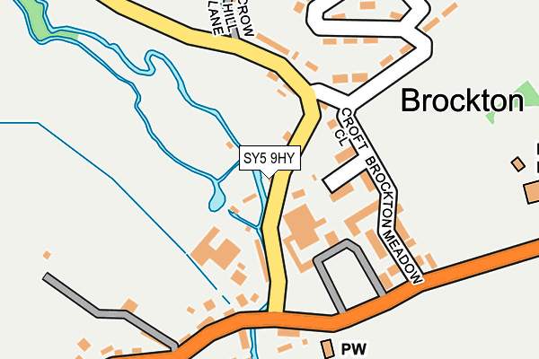 SY5 9HY map - OS OpenMap – Local (Ordnance Survey)