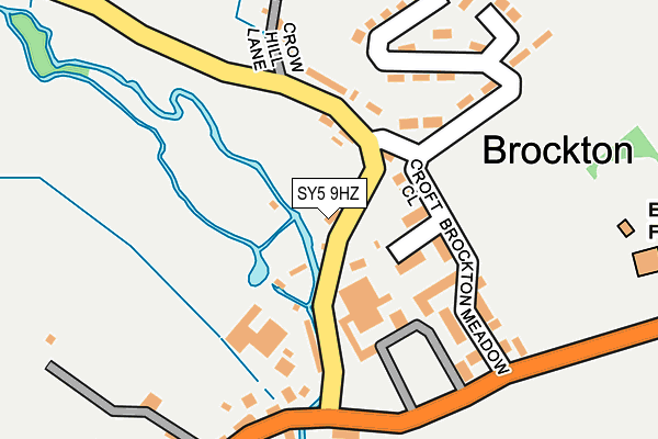 SY5 9HZ map - OS OpenMap – Local (Ordnance Survey)