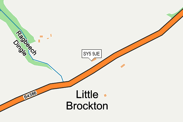 SY5 9JE map - OS OpenMap – Local (Ordnance Survey)
