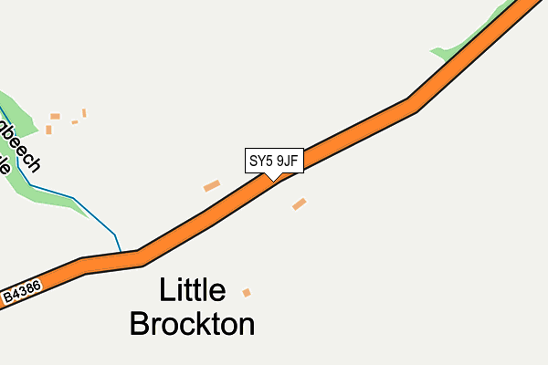 SY5 9JF map - OS OpenMap – Local (Ordnance Survey)