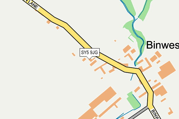 SY5 9JG map - OS OpenMap – Local (Ordnance Survey)