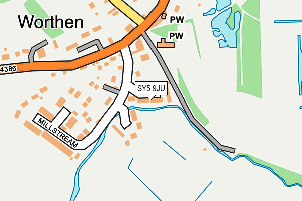 SY5 9JU map - OS OpenMap – Local (Ordnance Survey)