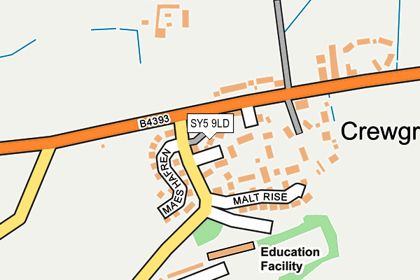 SY5 9LD map - OS OpenMap – Local (Ordnance Survey)