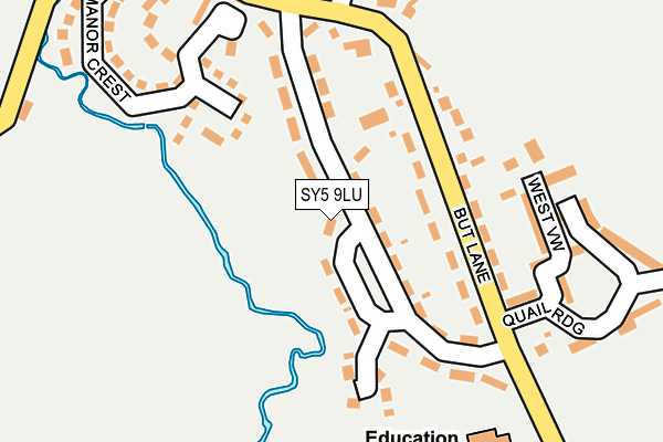 SY5 9LU map - OS OpenMap – Local (Ordnance Survey)