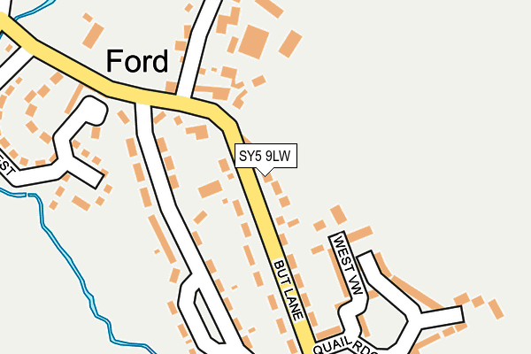 SY5 9LW map - OS OpenMap – Local (Ordnance Survey)