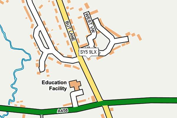 SY5 9LX map - OS OpenMap – Local (Ordnance Survey)