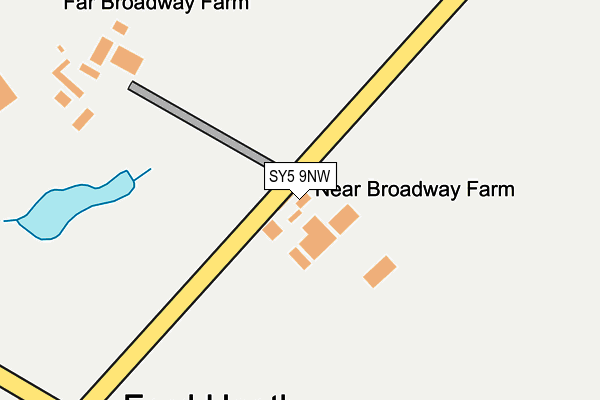 SY5 9NW map - OS OpenMap – Local (Ordnance Survey)