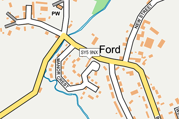 SY5 9NX map - OS OpenMap – Local (Ordnance Survey)