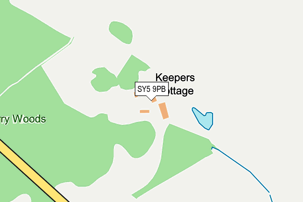 SY5 9PB map - OS OpenMap – Local (Ordnance Survey)