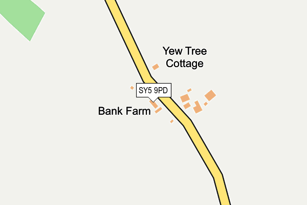 SY5 9PD map - OS OpenMap – Local (Ordnance Survey)