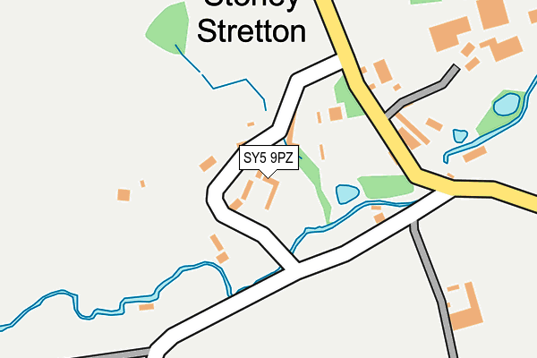 SY5 9PZ map - OS OpenMap – Local (Ordnance Survey)