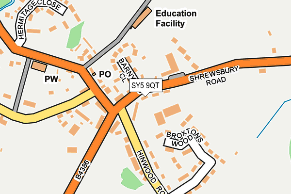 SY5 9QT map - OS OpenMap – Local (Ordnance Survey)