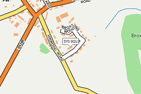 SY5 9QU map - OS OpenMap – Local (Ordnance Survey)