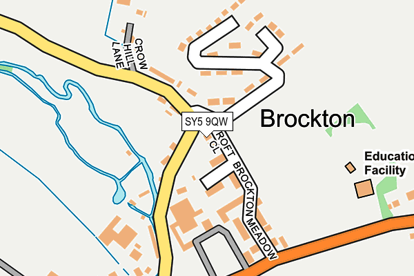 SY5 9QW map - OS OpenMap – Local (Ordnance Survey)