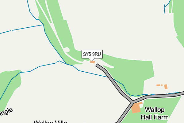 SY5 9RU map - OS OpenMap – Local (Ordnance Survey)