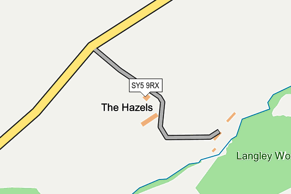 SY5 9RX map - OS OpenMap – Local (Ordnance Survey)