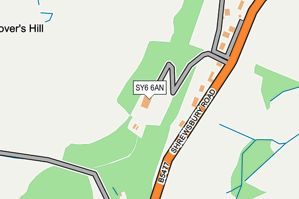 SY6 6AN map - OS OpenMap – Local (Ordnance Survey)