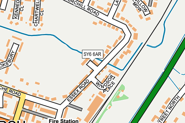 SY6 6AR map - OS OpenMap – Local (Ordnance Survey)