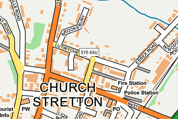 SY6 6AU map - OS OpenMap – Local (Ordnance Survey)