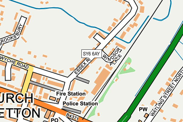 SY6 6AY map - OS OpenMap – Local (Ordnance Survey)