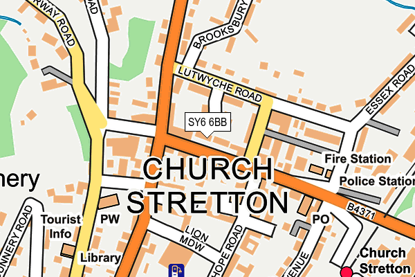 SY6 6BB map - OS OpenMap – Local (Ordnance Survey)