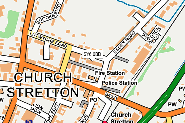 SY6 6BD map - OS OpenMap – Local (Ordnance Survey)