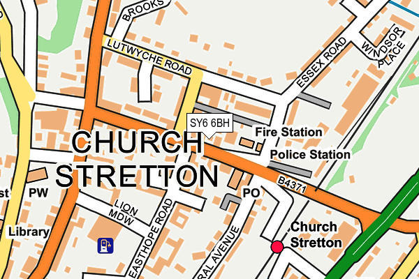 SY6 6BH map - OS OpenMap – Local (Ordnance Survey)